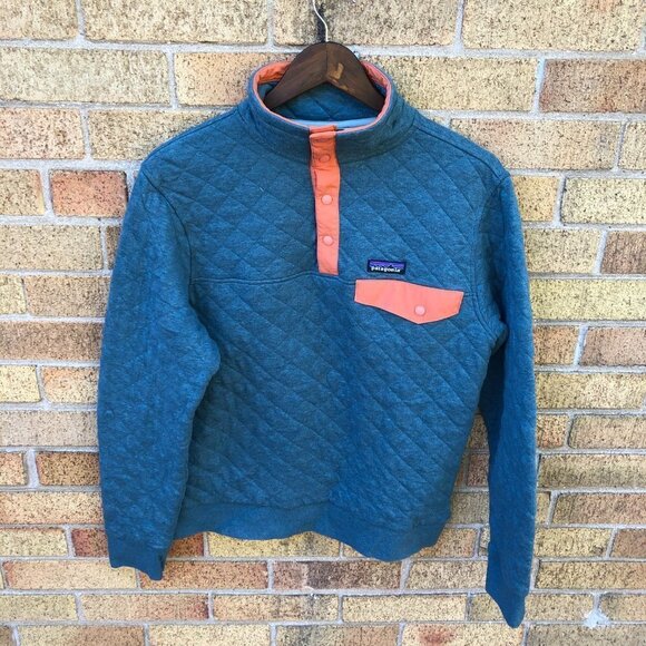 Patagonia Organic Cotton Quilted Snap T Pullover Small - Picture 4 of 4